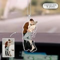 Personalized Valentines Day Gift For Boyfriend: Custom Faceless Portrait Car Ornament, Anniversary Gifts For Him, Couples Photo Car Hanging product logo