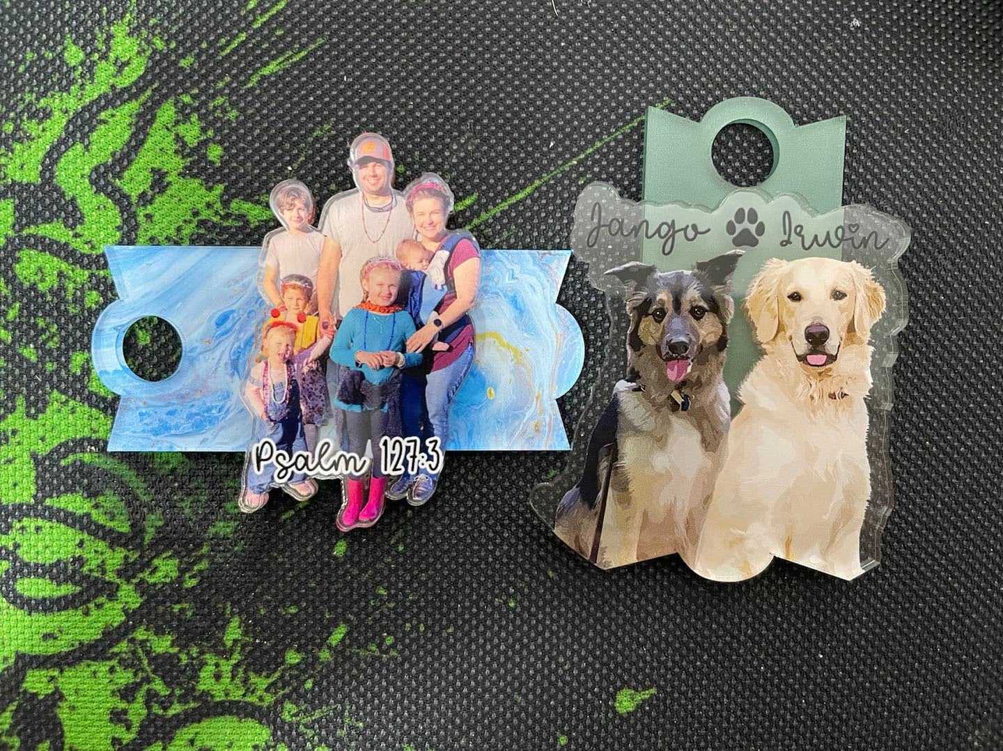 Personalized Photo Tumbler Name Tag, 30oz 40oz Tumbler Quencher Name Plate Topper, Custom Pet Stanley Accessories Tag, Gift For Best Friends