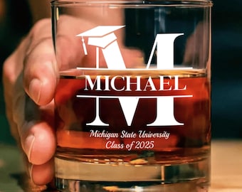 Personalized College Graduation Gift, Custom Graduation Beer Glass, Wine Glass, Graduation Gift For Son, Congrat Grad Gift, Class Of 2025
