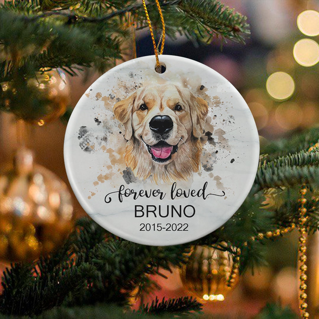 Personalized Pet Memorial Ornament Dog Memorial Gift Custom - Etsy