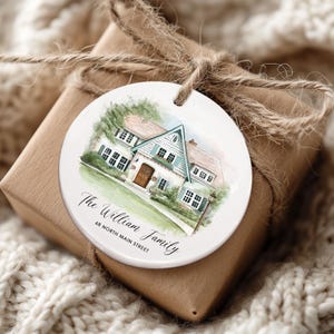 Personalized House Portrait Ornament: Custom New Home Gift - Etsy