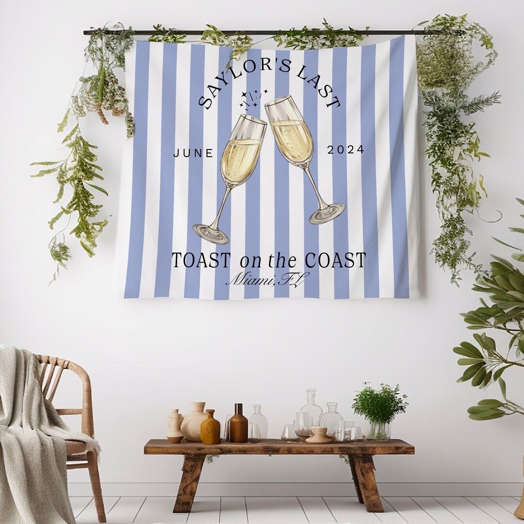 Bachelorette Party Decor, Last Toast on the Coast Bachelorette Party ...