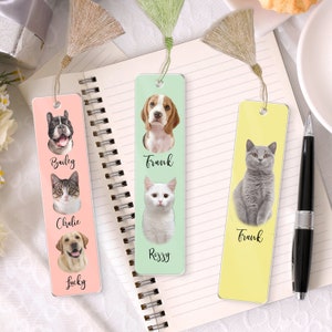 Personalized Photo Pet Bookmark For Dog Mom, Custom Pet Memorial Book Mark, Pet Photo Bookmark, Acrylic Bookmark Gift, Dog Mom Memoria Gift