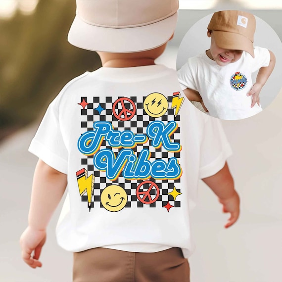 Personalized Back To School Kids Shirt, Kids Name Boy Shirt, Custom Kids Name Pre-K Shirt, Toddler School Shirt, First Day Of School Shirt