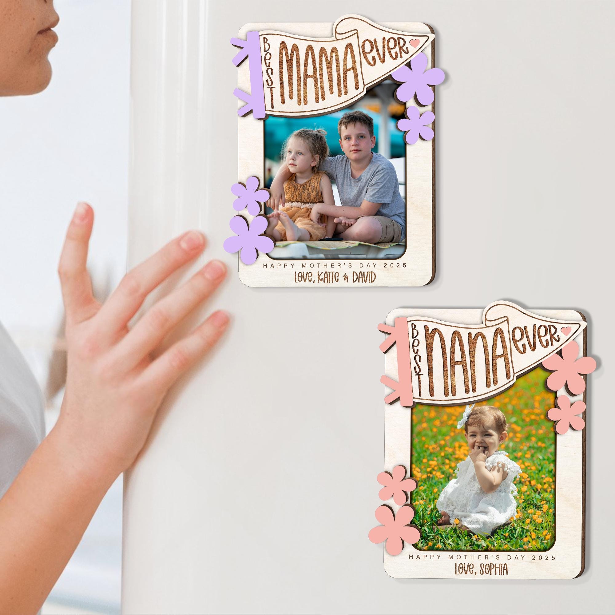 Personalized Mother's Day Gift for Mom, Custom Kids Photo Frame