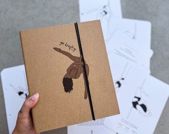 Pole Shapes Book Advanced - 70 Pole Dance Trick Cards in Eco Binder, Grip & Entry Descriptions, Progress Tracker, Pro Pole Gift