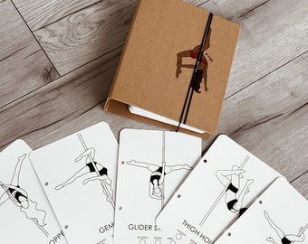 Pole Shapes Book Intermédiaire - cartes de pole dance