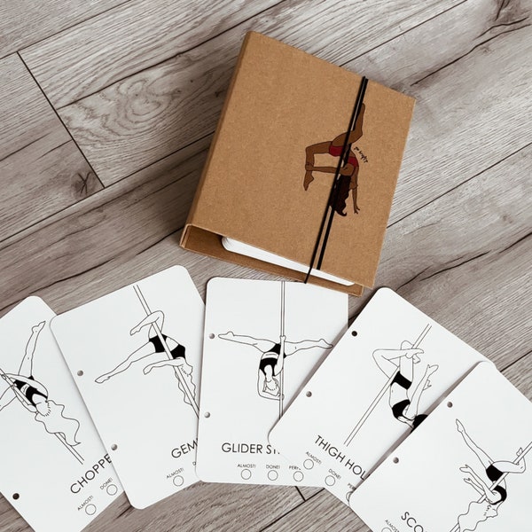 Pole Shapes Book Intermédiaire - cartes de pole dance