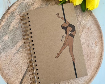 Pole Dance Notebook with 90 shapes