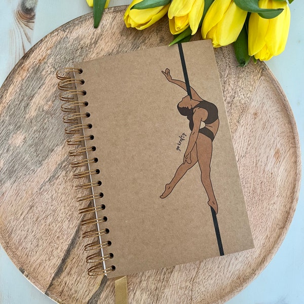 Pole Dance Notebook with 90 shapes