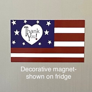 Small Veterans Gift Bag, Veterans Gift, Veterans Day Gift, Thank You Veteran Gift, Patriotic Gift, Magnets, Veterans Magnet, Veteran Cards image 6