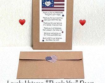 Veterans “Thank You” Gift, Gifts Under 10, Veterans Gift, Veterans Day, Patriotic Gift, Magnets, Veterans Magnet, Thank a Veteran Gift