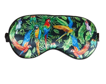 Bodylife Fantastic Feathers Faux Silk Sleep Mask