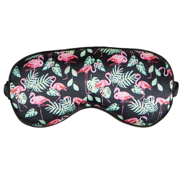 Bodylife Soft Faux Silk Flamingo Sleep Mask