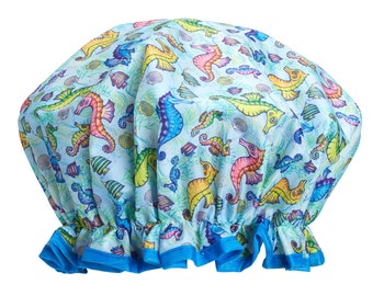 Bodylife Seahorse Double Layered Shower Cap 27cm's