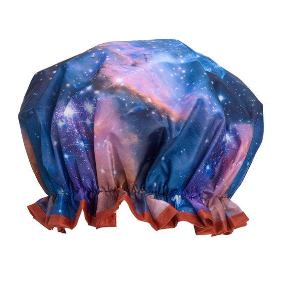 Bade- Und Duschhaube Galaxie-Design – Zweilagig, Wasserdicht, Einheitsgröße, 27 Cm