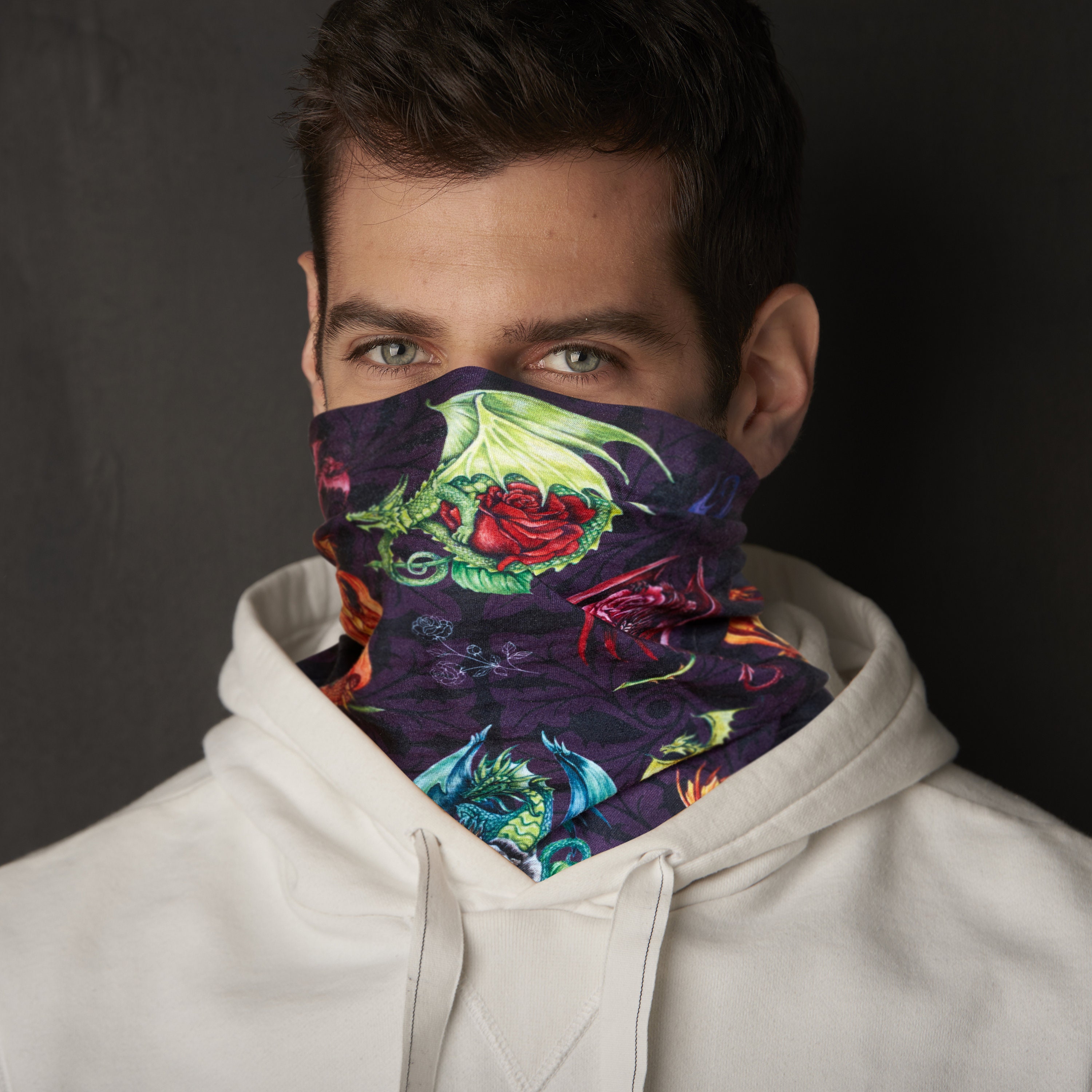 Scaldacollo Uomo Lana Tonesum Ghetta Per Collo,Elmetto Magico,Fascia Collo Foulard,Copricapo Multifunzione,Scaldacollo Scaldacollo Lana - Foto 10