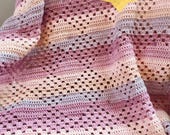 Easy Crochet Blanket Throw Modern Baby Afghan: Granny Diamonds Blanket Pattern (PDF Step-by-Step Tutorial)