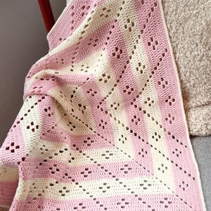 Easy Crochet Baby Blanket Pattern: Bambino Candy Filet Design (PDF Pattern with Photo Tutorial)