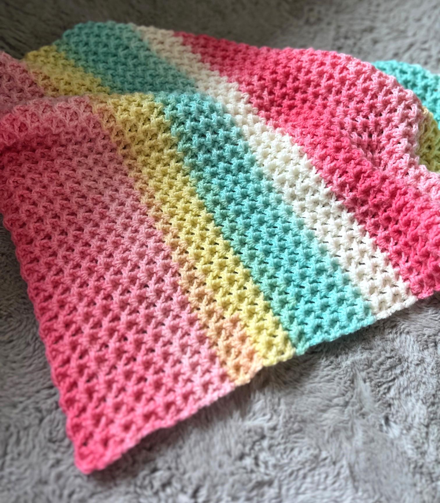 Crystal Waves Baby Blanket Pattern Etsy