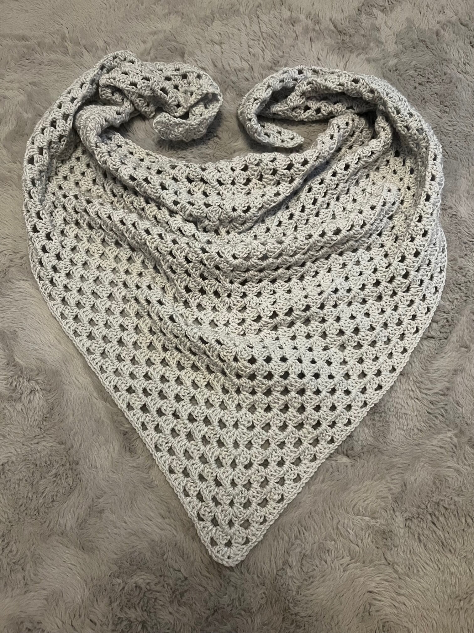 Traditional Granny Shawl Triangle Crochet Pattern - Etsy