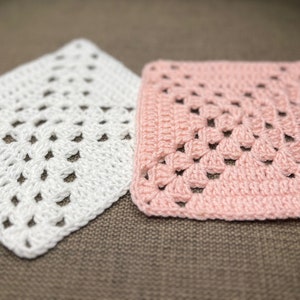 Crochet Modern Granny Square: Granny Cross Square Crochet Pattern (PDF with Photo Tutorial)