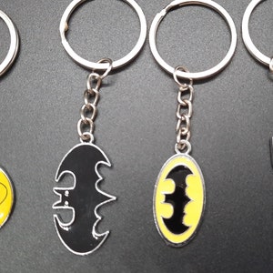 Comic Book Bat Key Chains