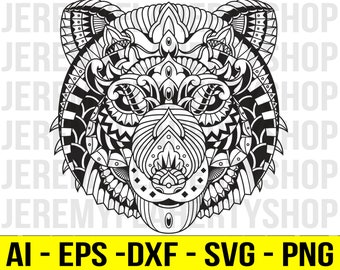 Free Free Mandala Panda Svg 617 SVG PNG EPS DXF File