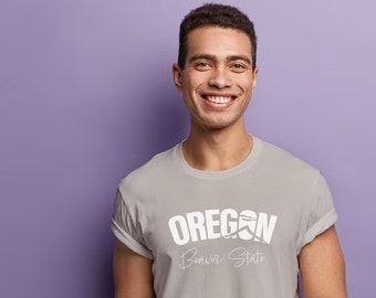 Oregon Tee, Oregon State Tee, Beaver State, Travel Merch, Cute Vacation Tee, Unisex Cotton Tee, Visit Oregon, US State Apparel, Cute Gift