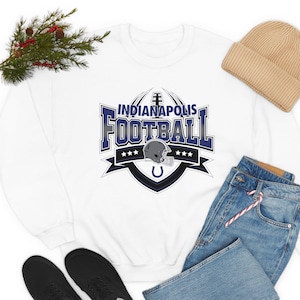 Indianapolis Colts Sweatshirt, Football Season, Cute Colts Sweatshirt, Indianapolis Sports Team, Colts Gift, Football Fan, MTE Design Shop
