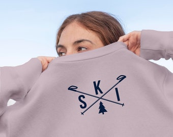 Ski Crewneck Sweatshirt: Winter Sports Apres Ski Sweater