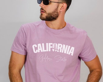 California Tee Shirt, The Golden State, Travel, Vacation Merch, West Coast, Cotton Tee, Cute Shirt, Gift, Oversized Trendy, MTE Design Shop