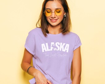 Alaska Tee, The Last Frontier, US State Shirt, Travel Apparel, Vacation Merch, Cute Shirt, Cute Oversized Tee, Unisex Ultra Cotton Tee, Gift