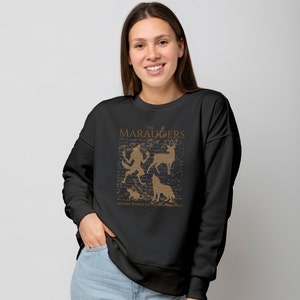 The Marauders Crewneck, Moony, Wormtail, Padfoot, Prongs, Wizarding World, Mischief Managed, HP Sweater, Fall Sweatshirt, Bookish Tee, Magic