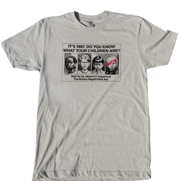 X-Men 'Mutant Registration Act' T-Shirt - Screen Print