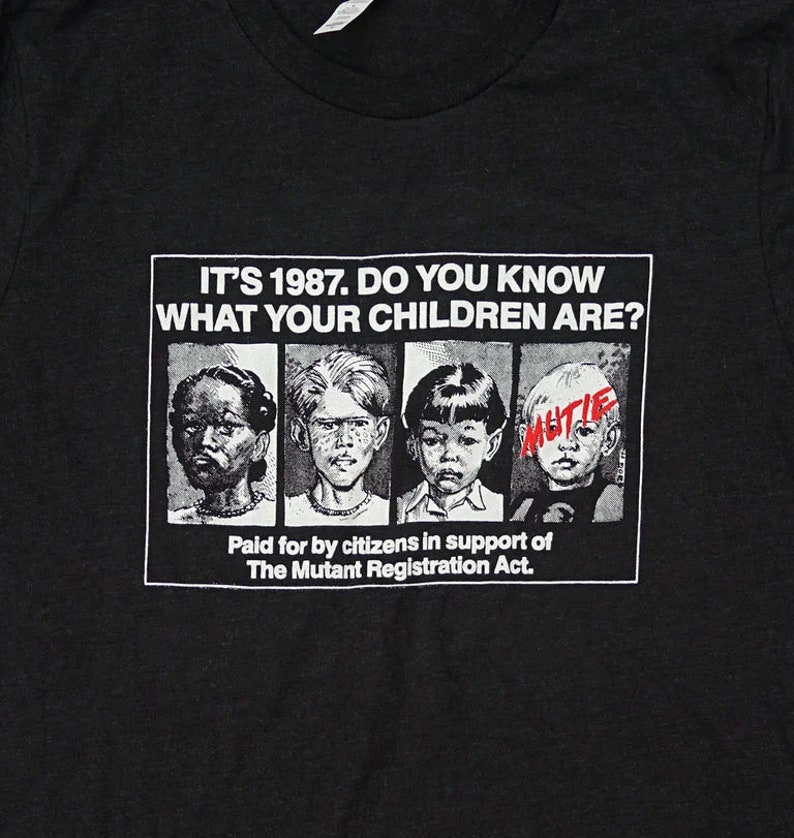 X-men 'mutant Registration Act' T-shirt - Screen Print - Etsy