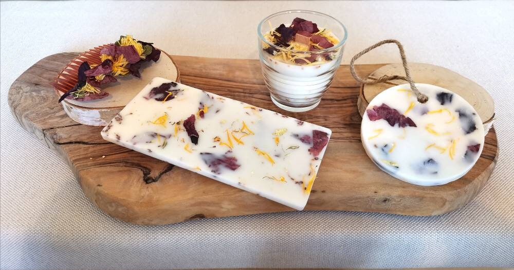 Coffret Cadeau Ginger Bougie Fleurie.