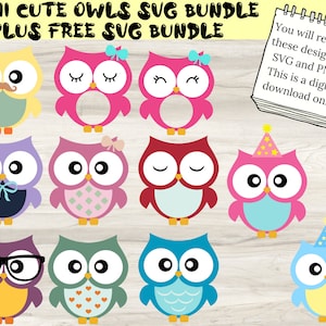 11 owl svg, baby owl svg, owl clipart, cute owl svg, cute owl clipart, owl family svg, owl love svg, baby owl clipart, owl vector,Svg Bundle