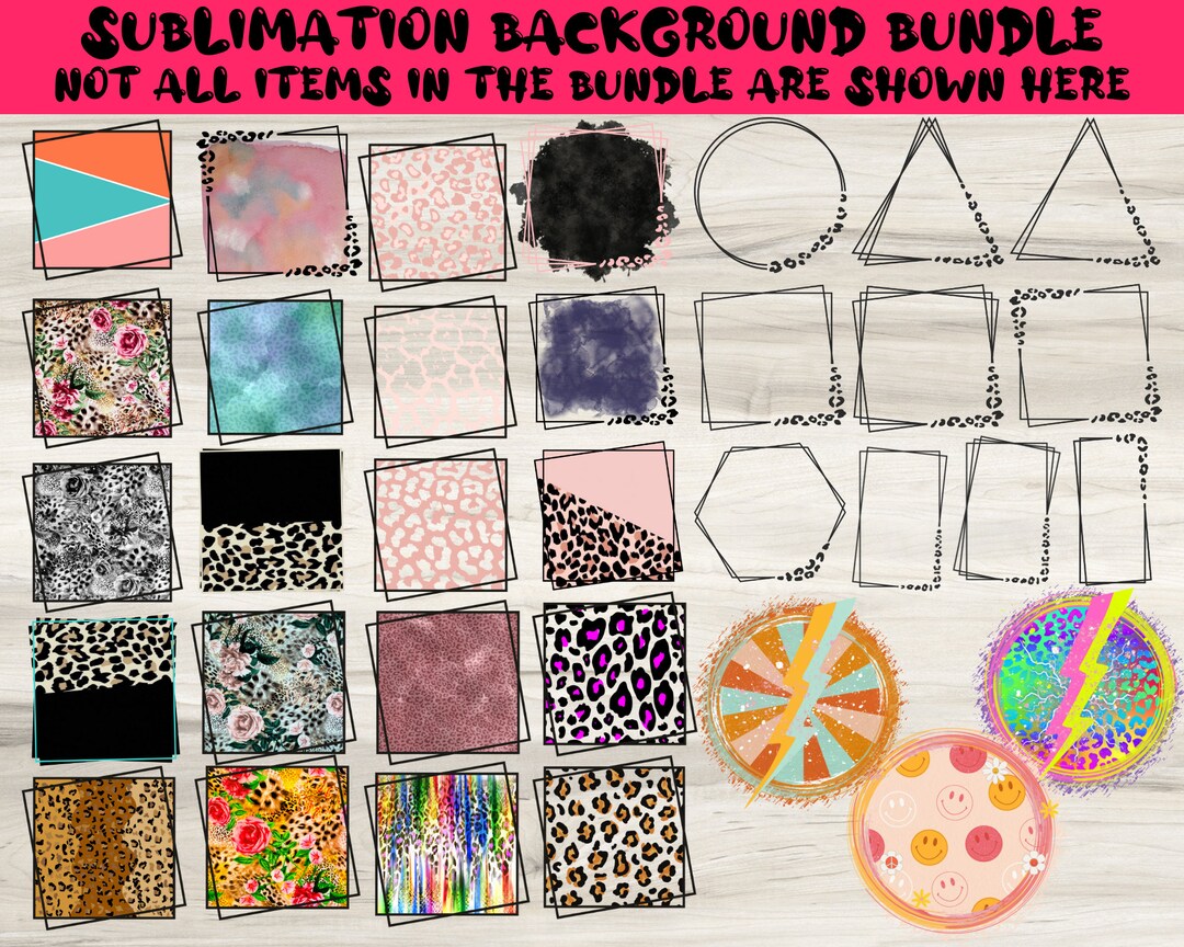 Sublimtion Backround 250 Sublimation Background Bundle, Sublimation Background Designs ...