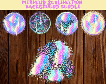 Mermaid sublimation, leopard print sublimation, sublimation background bundle, sublimation background designs, sublimation designs