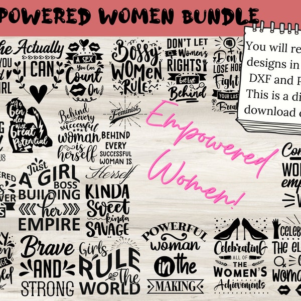 126 Empowered women svg bundle, Feminist svg, strong women, inspirational svg, Svg Bundle