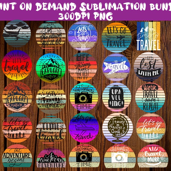 Travel sublimation, adventure, camping, camper, travel clipart, vacation png, airplane, world, explore, travel sublimation bundle