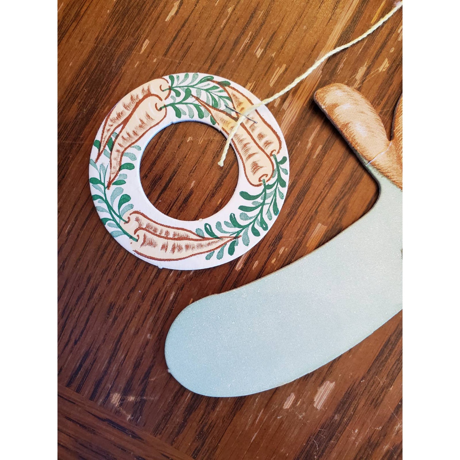 VTG Cardboard Ring Toss Handheld Game Bunny Etsy