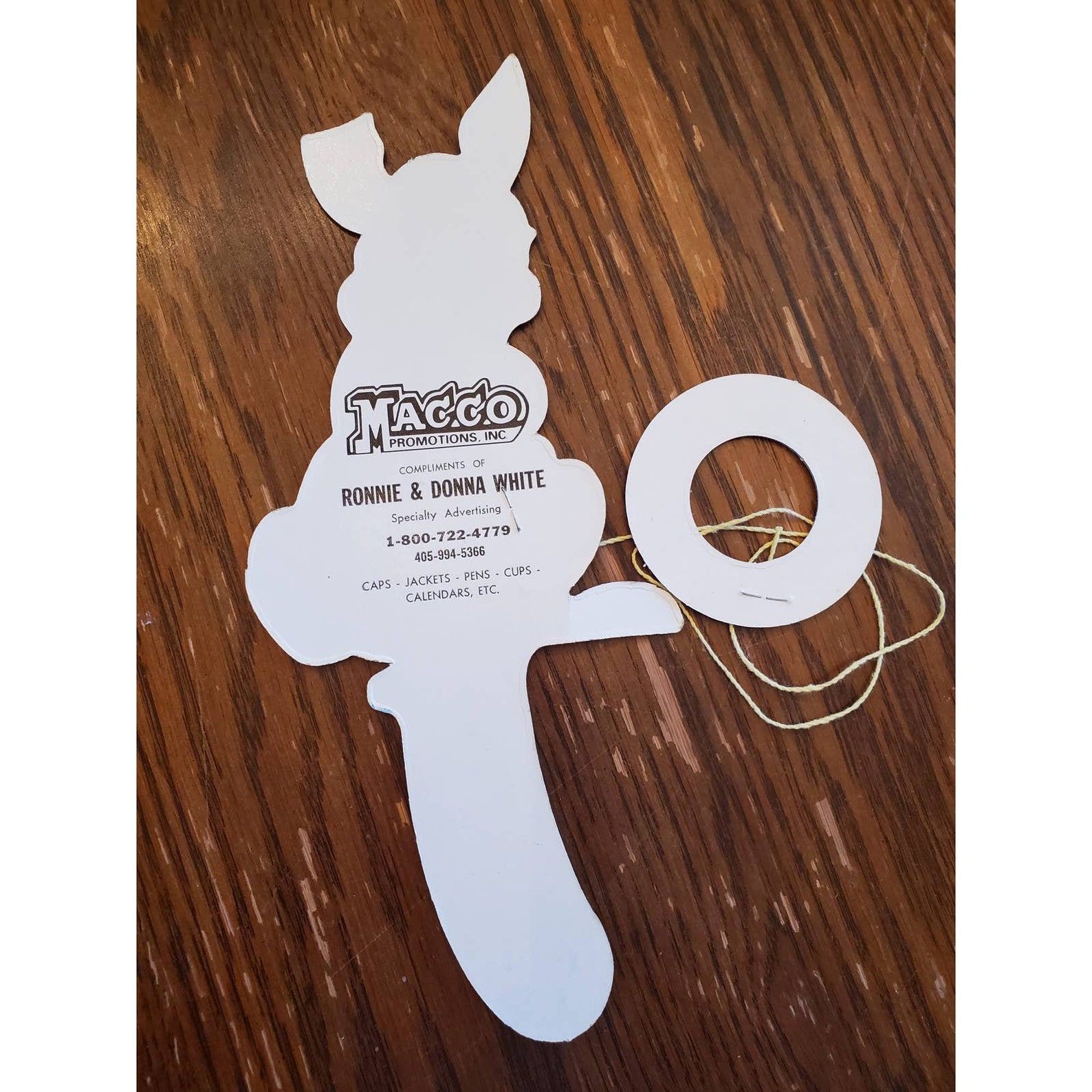 VTG Cardboard Ring Toss Handheld Game Bunny Etsy