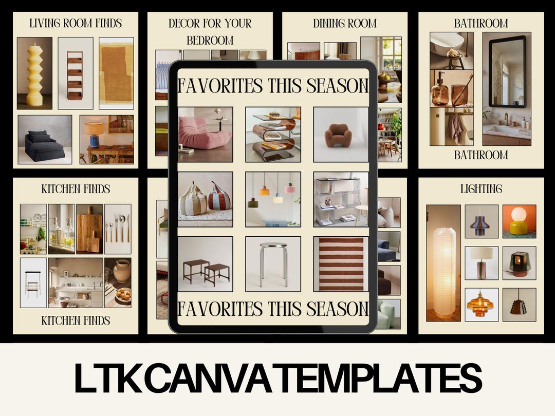 LTK Template for Canva, Instagram Story Template, Interior LTK Canva ...