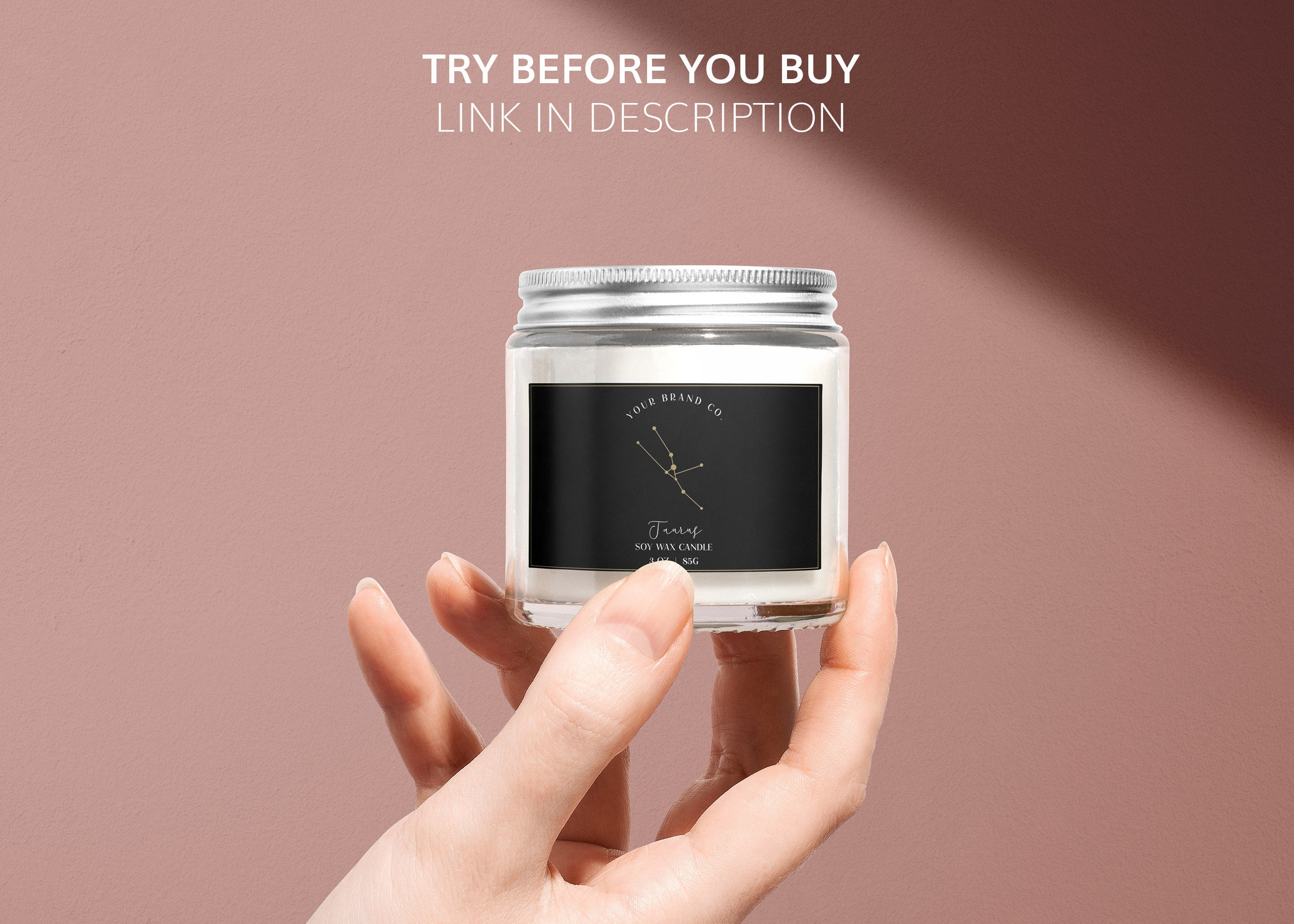 12 X ASTROLOGY Editable Candle Label, ZODIAC Editable Candle Label