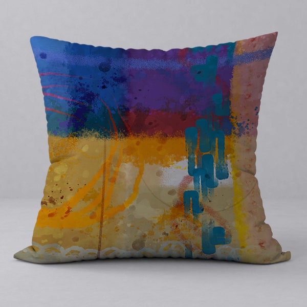 Navy Yellow Pillow Etsy