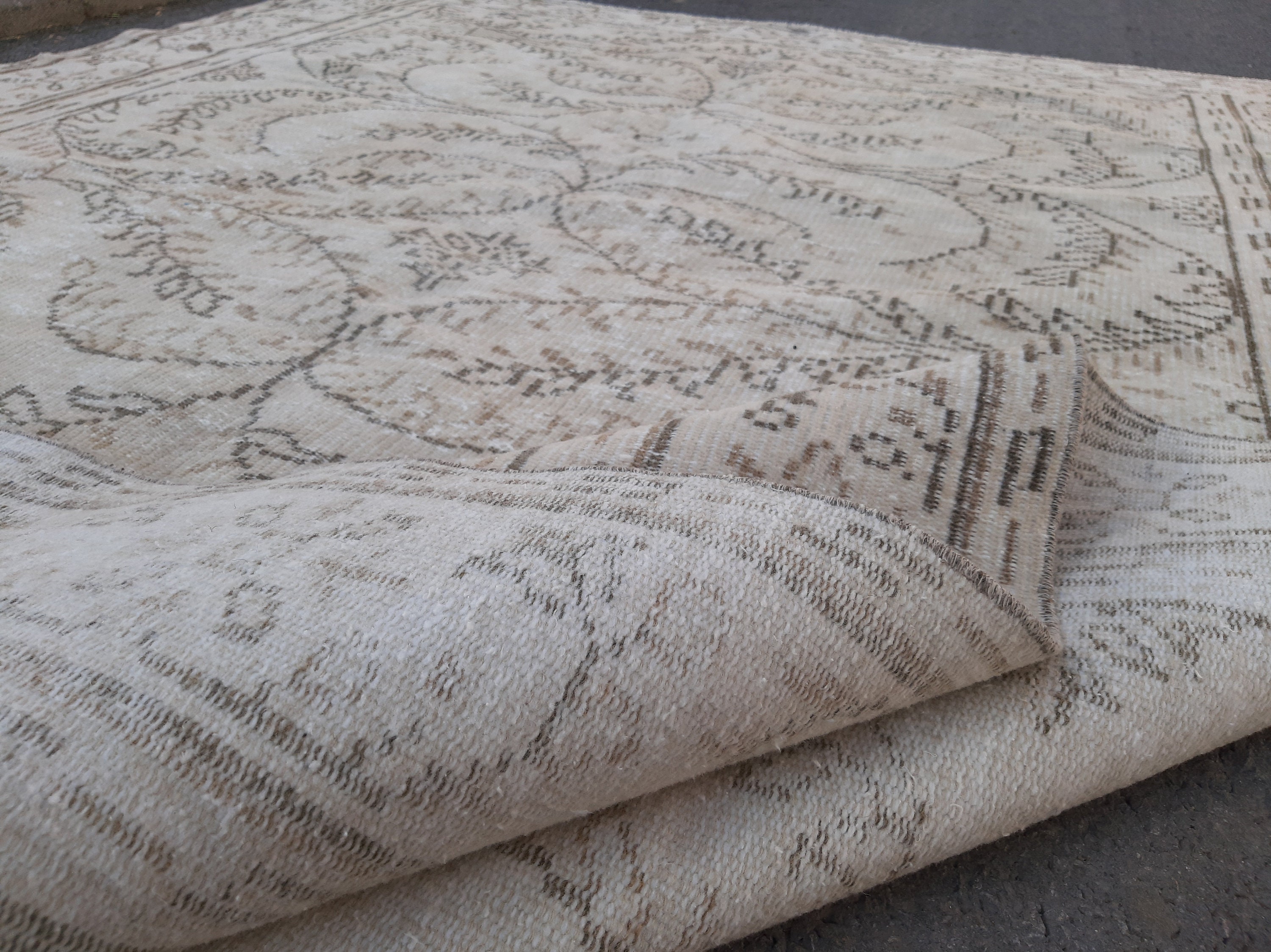 6x9 Oushak Rug Neutral Rug 6x9 Rug Turkish Rug Oushak Area Etsy