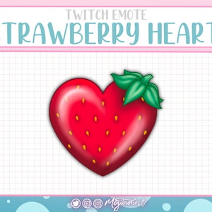 x1 Twitch Emote- Erdbeerherz