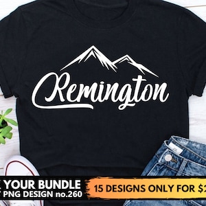 Remington Svg Files For Cricut, Nature, Mountains Svg Png